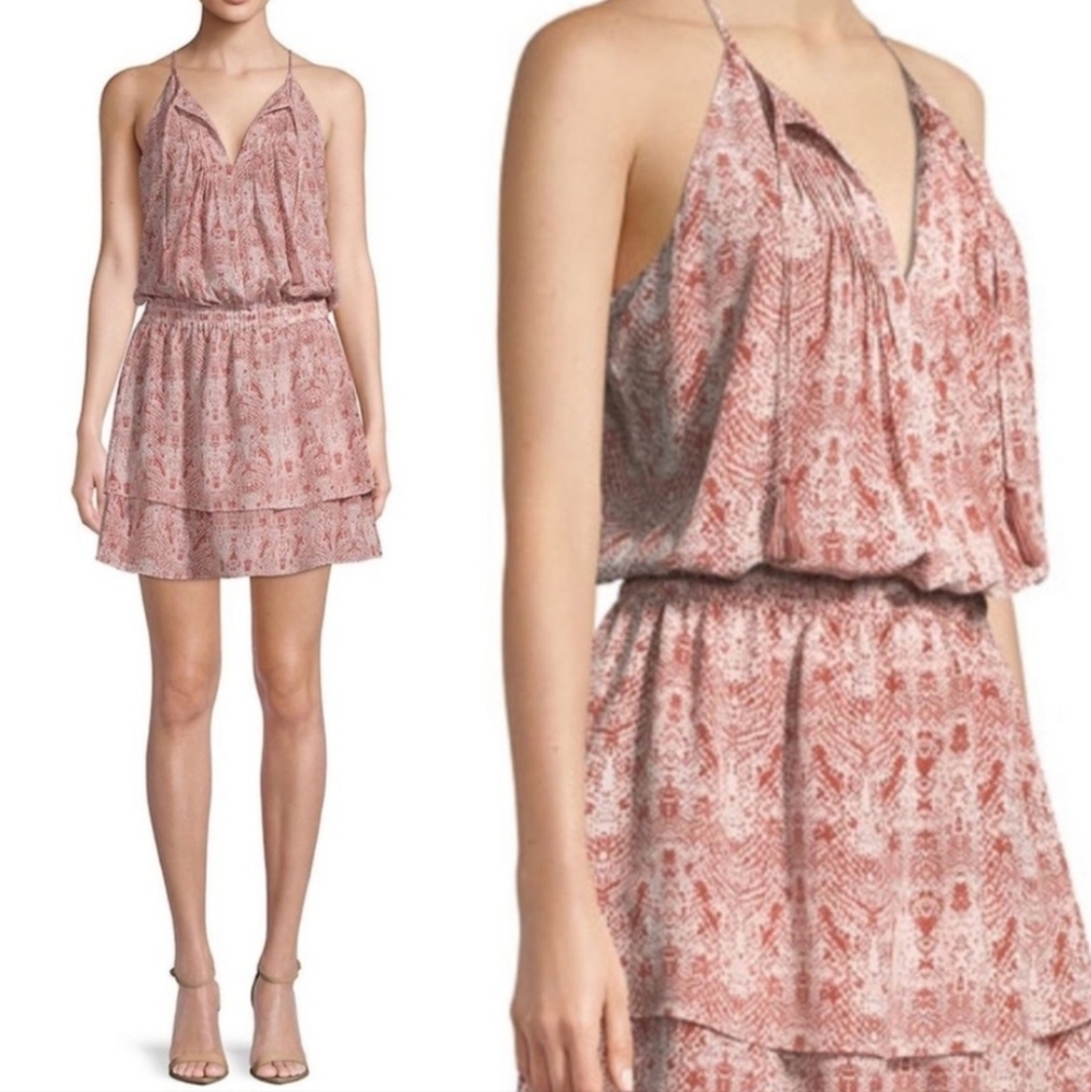 Joie Jossa 100% Silk Snake Print Mini Dress